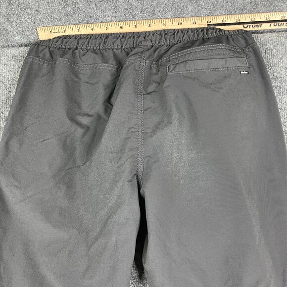 Hurley Jogger Pants Mens Size M Black Drawstring Elastic Waist Casual Athletic - Picture 9 of 10